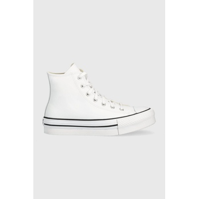 Converse Детски кожени кецове Converse Chuck Taylor All Star Eva Lift в бяло (A02486C)