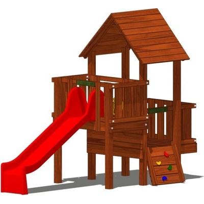 Playground System DETSKÉ IHRISKO zostava so šmykľavkou Kvido A (v.p. 1 m)