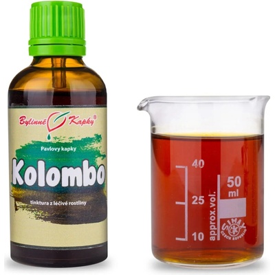 Bylinné kapky Kolombo chebule dlanitá Pavlovy tinktura 50 ml