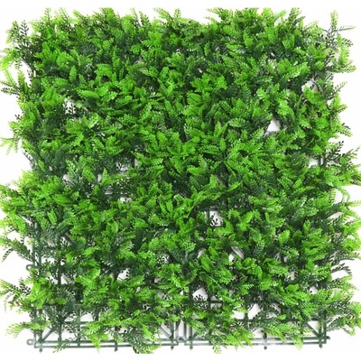 Umělá živá zelená stěna WALL BACKGROUND MINI FOUGERES, 50x50cm
