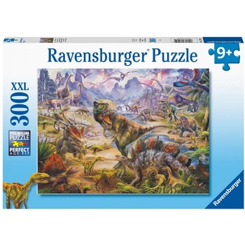 Ravensburger Пъзел Ravensburger от 300 XXL части - Светът на Динозаврите (13295)