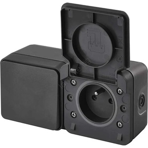 EMOS Домашен превключвател редуване на с букса 250v/16a ip55 (ems1225)