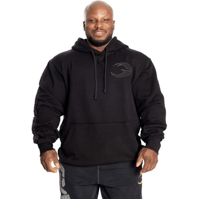 Gasp DISTRESSED HOOD BLACK mikina s kapucňou čierna