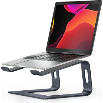Crong AluBench - Ergonomický hliníkový stojan na notebook (grafit)