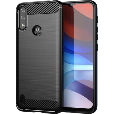 HQWear Carbon Case Гъвкав Кейс за Motorola Moto E7i Power black (9145576232019)