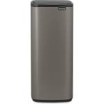 Brabantia Кош за отпадъци с докосване BO TOUCH BIN 30 l, платинен, стомана, Brabantia (BRAB238260)