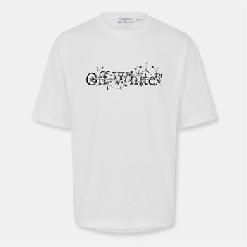 Off White Тениска Off White Men's - Flower Skate T-Shirt - White-Black