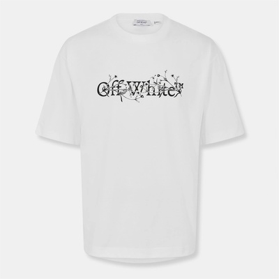 Off White Тениска Off White Men's - Flower Skate T-Shirt - White-Black