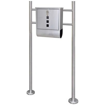 Пощенска кутия на стойка, неръждаема стомана