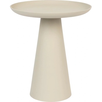 White Label Living Бежова алуминиева странична масичка , ø 39, 5 cm Ringar - White Label (2300288)