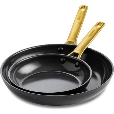 Sada 2 pánví 20 a 26 cm GreenPan Padova Reserve keramická nepřilnavá, černá – prémiová sada z oficiální distribuce, keramická nepřilnavá vrstva bez PFAS CC008480-001