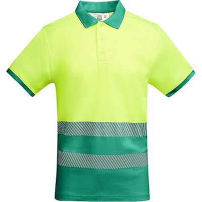 Roly Atrio pánske reflexné polo tričko HV9318 Garden Green S