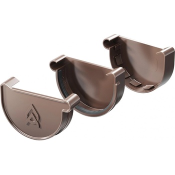 Gutta Aqua Plastové žľabové čelo ľavé 75 mm hnedá