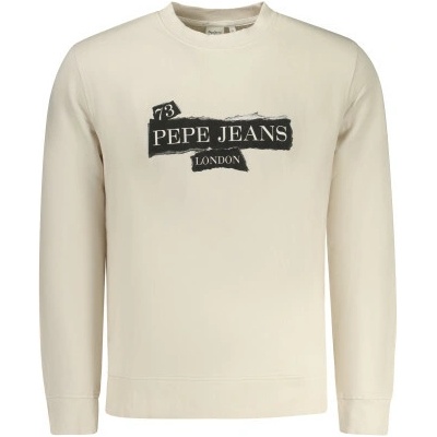 Pepe Jeans sportovní mikina bez zipu Beige