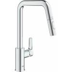 GROHE Кухненски смесител Grohe Eurosmart с издърпващ се душ, гланциран хром, 2 функции (30619000)