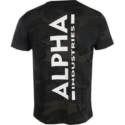 Alpha Industries мъжка тениска alpha industries - черен камуфлаж_128507c