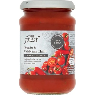 Tesco Finest Hotová koncentrovaná omáčka so cherry paradajkami a kalabrijského čili 265 g