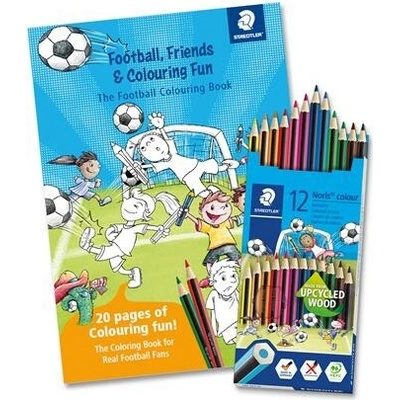 Staedtler „Noris Colour sada barevných tužek šestihranných s omalovánkami 185 12 barev 185 SET10