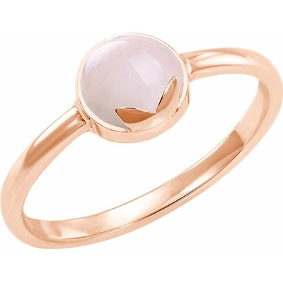 Eppi Zlatý prsten s cabochon růženínem Yana R37303