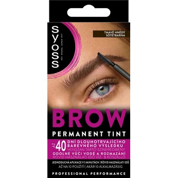 Syoss Brow Tint tmavohnedá farba na obočie 17 ml