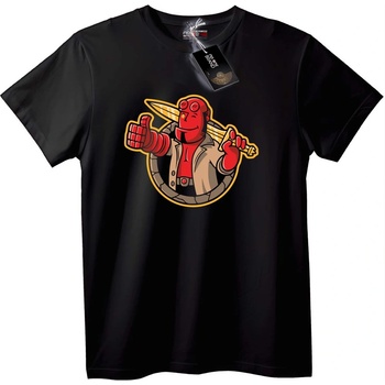 NOONEBRAND Тениска Hellboy - Червен герой с меч - 7XL, White