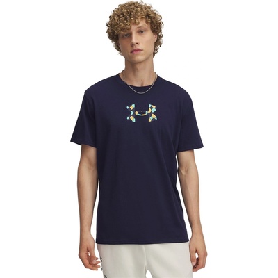 Under Armour Тениска Under Armour Men's Holiday Heavyweight Regular Fit T-Shirt - Blue