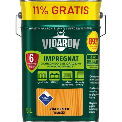VIDARON Impregnát Vlašský ořech V04 5L