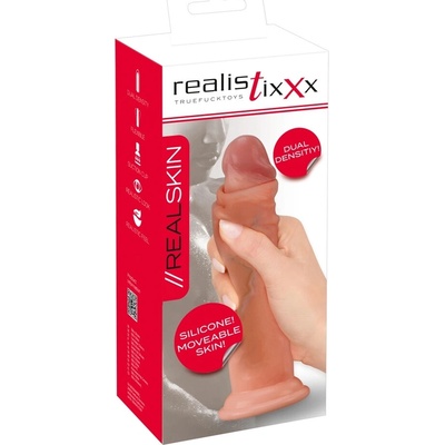 Realistixxx Pohyblivý model kože silikónový 20,5 cm s prísavkou