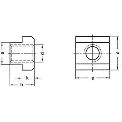 Killich matica M12x14x22 BEZ PÚ /10/ T-drážka DIN 508 [1 ks]