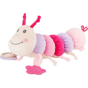 Tedsy Мека бебешка играчка Tedsy - Гъсеница, розова, 32 cm (098670-1)