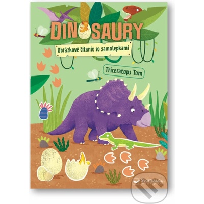 Dinosaury obrázkové čítanie so samolepkami