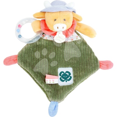 Doudou Darčeková sada Plyšová kravička Aneth s hrkálkou 21 cm