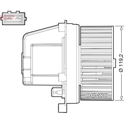 Vnitřní ventilátor DENSO DEA33003