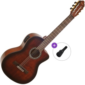 Valencia VC564CE Basic SET 4/4 Brown Sunburst Класическа китара с предусилвател