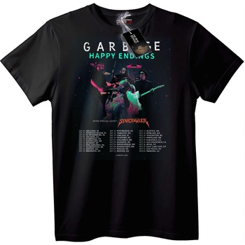 NOONEBRAND Тениска GARBAGE Happy Endings турне - 7XL, White