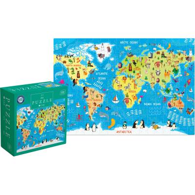 Interdruk - Puzzle World Map - 250 piese