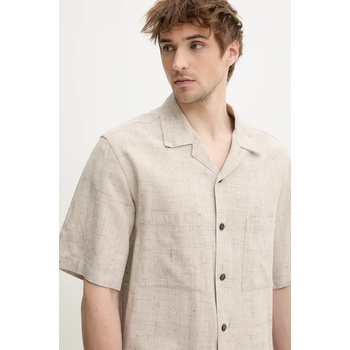 Barena venezia Риза BARENA VENEZIA Camicia Mola в бежово със свободна кройка CAU5073.4150 (CAU5073.4150)