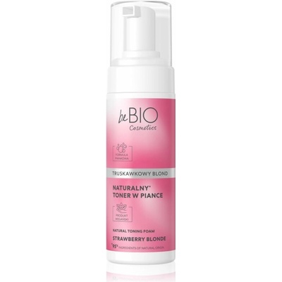 beBIO Natural Foam Toner Strawberry Blonde tónovací pěna na vlasy 120 ml