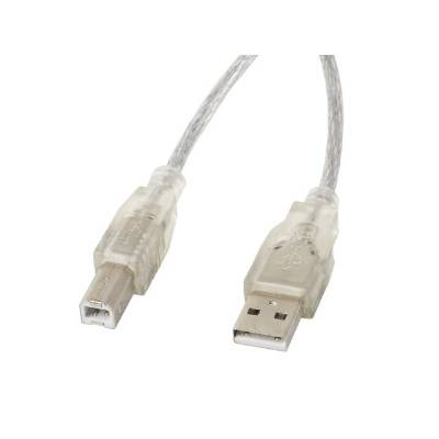 CA-USBA-12CC-0018-TR USB cable USB 2.0 1.8 m USB B Transparent (CA-USBA-12CC-0018-TR)