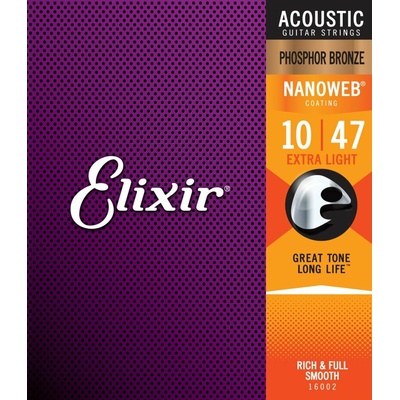 Elixir Nanoweb Phosphor Bronze Extra Light 16002 3766