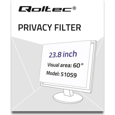 Qoltec Privatizing filter RODO | 23.8'' | 16:9 51059