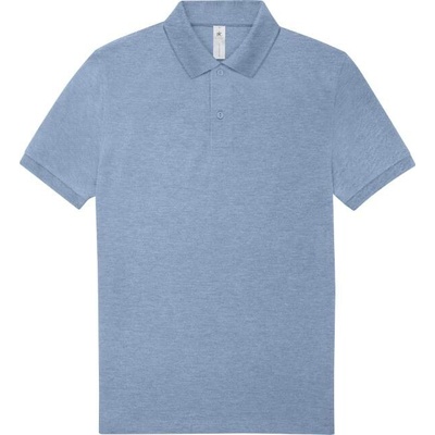 B&C MY POLO 210 Pánská polokošile s krátkým rukávem modrý melír
