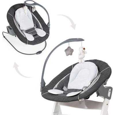 Hauck ležadlo Alpha Bouncer Deluxe Melange sivá