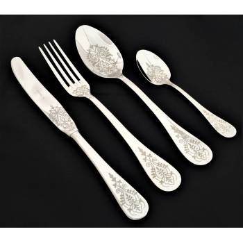 Image 1 of Herdmar Комплект прибори за хранене ROCCO № 23 - 24 части, гравиран (Herdmar 089-3024-0117-150-7200)