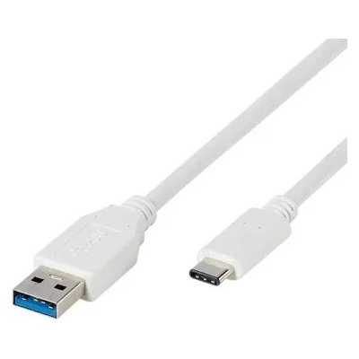 Vivanco Кабел Vivanco 45273, USB 3.0 A(м) към USB C(м), 1m, бял (45273)