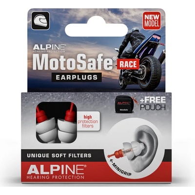 Alpine MotoSafe Race špunty do uší s filtrem