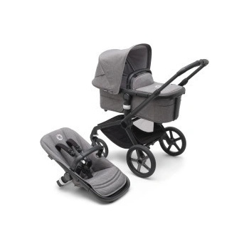 Bugaboo Fox³ komplet Black/Grey Melange 2023