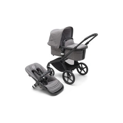 Bugaboo Fox³ komplet Black/Grey Melange 2023