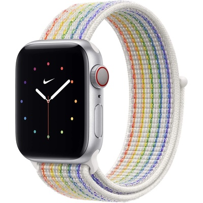Pride Edition Nike Sport Loop - оригинална текстилна каишка за Apple Watch 38мм, 40мм (шарен)
