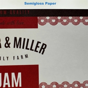  Semigloss papir (FSC) label test roll - 10 cm x 4 meter (testroll9)